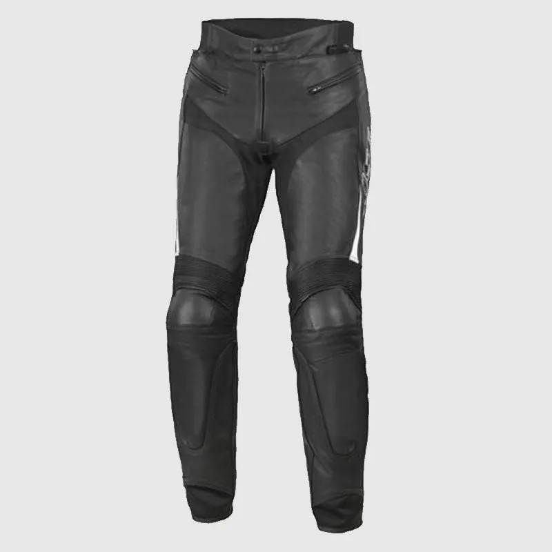 Buse Motorbike Motorcycle Track Race Street Dervio Leather Jeans Black / White