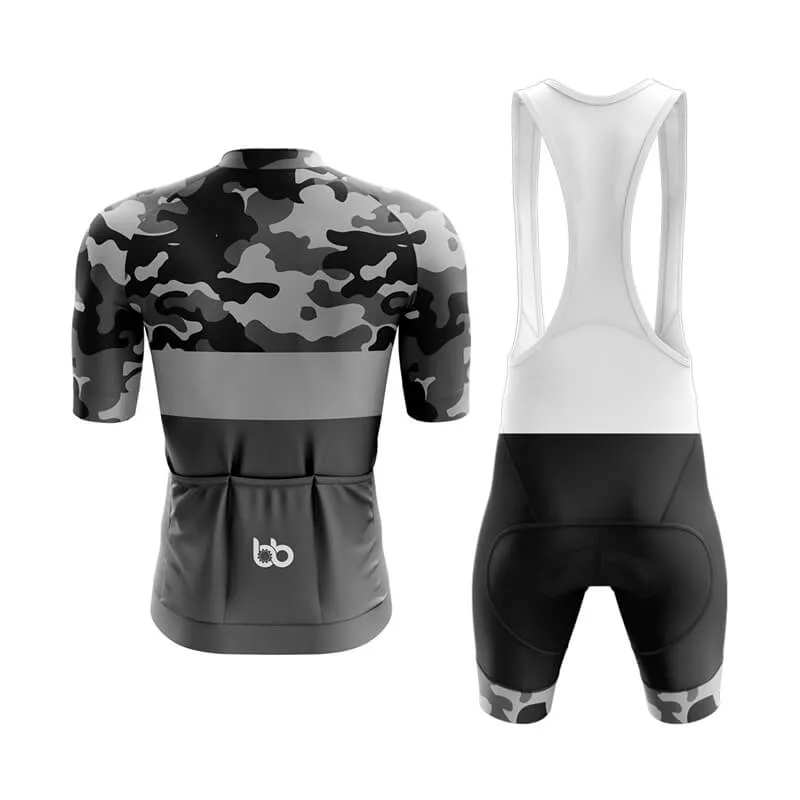 Camouflage Neck Aero Cycling Kit (V2) (Grey)