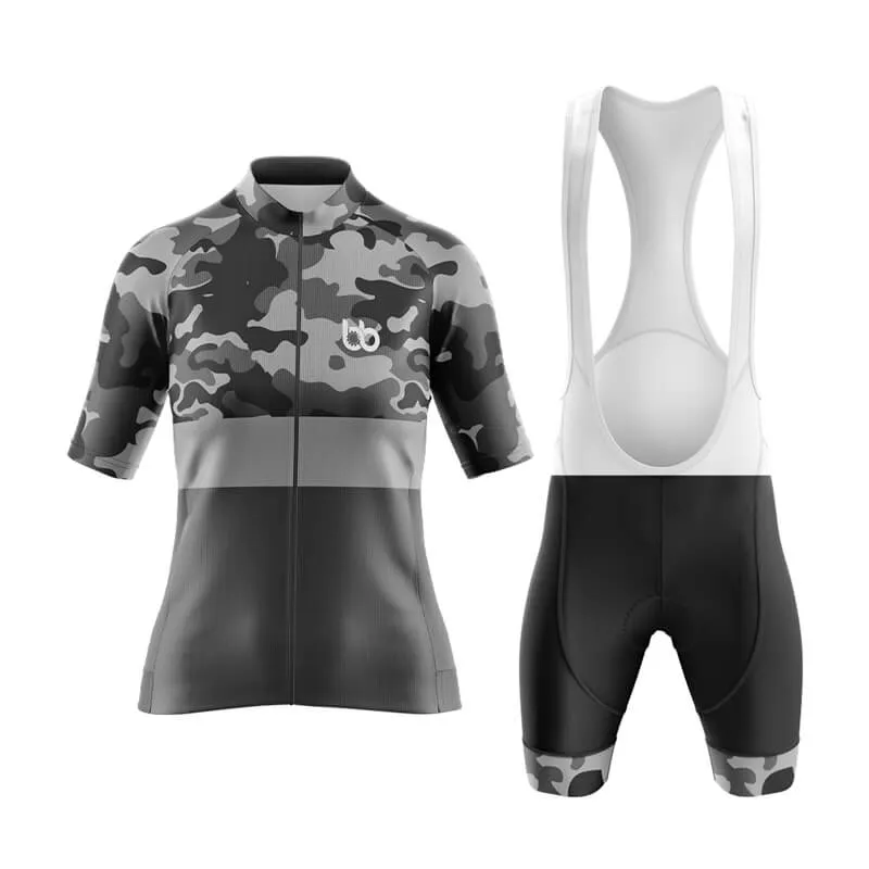 Camouflage Neck Aero Cycling Kit (V2) (Grey)