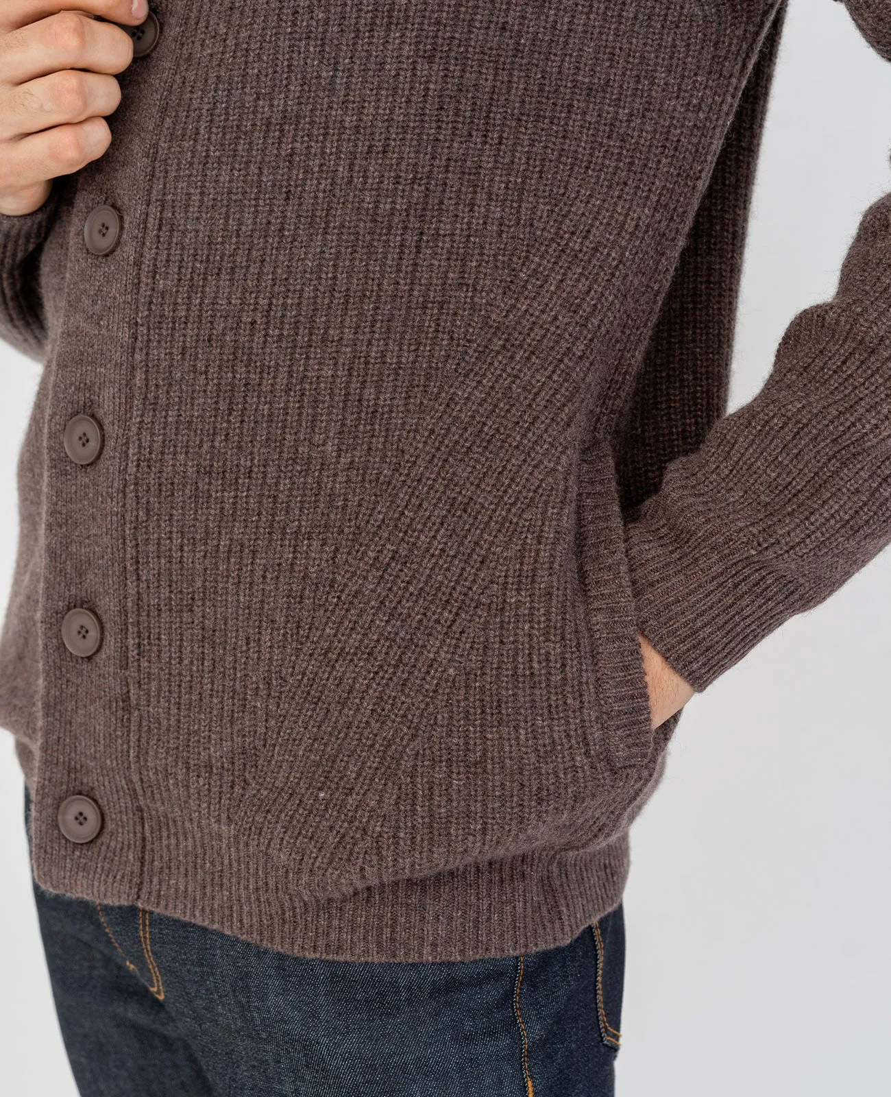 Cashmere Shawl Collar Cardigan