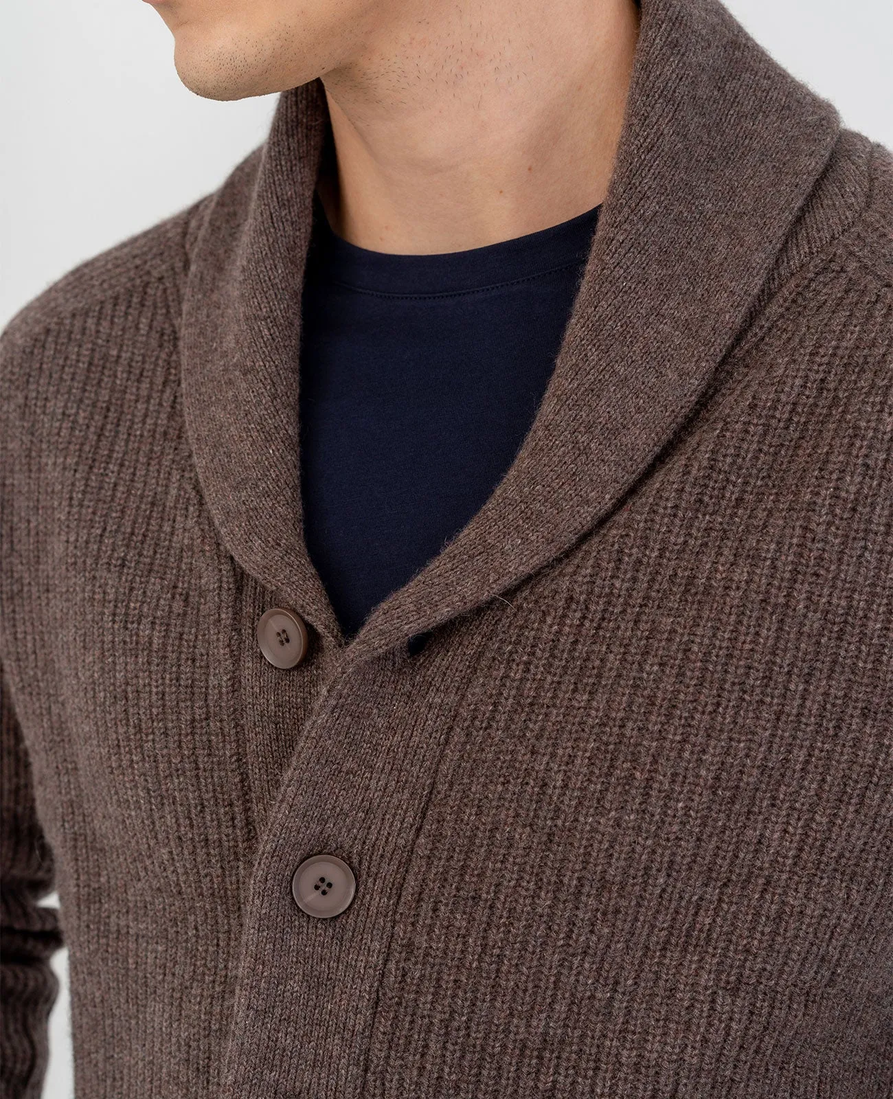 Cashmere Shawl Collar Cardigan