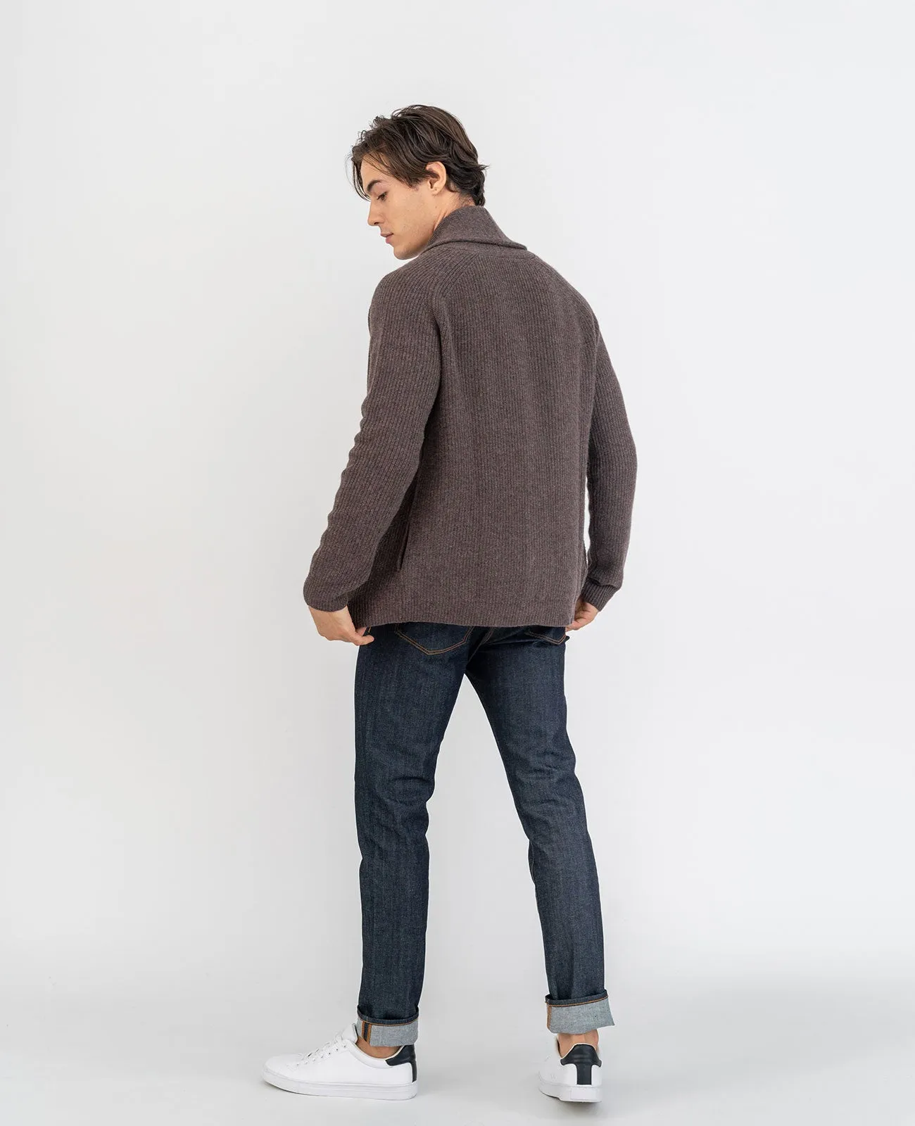 Cashmere Shawl Collar Cardigan