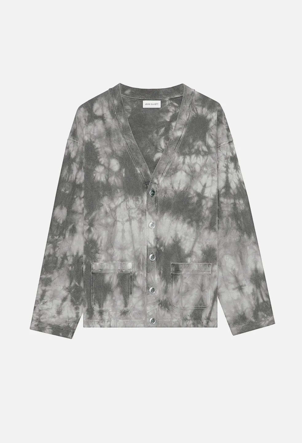 Charcoal Tie Dye Cardigan / Lunar