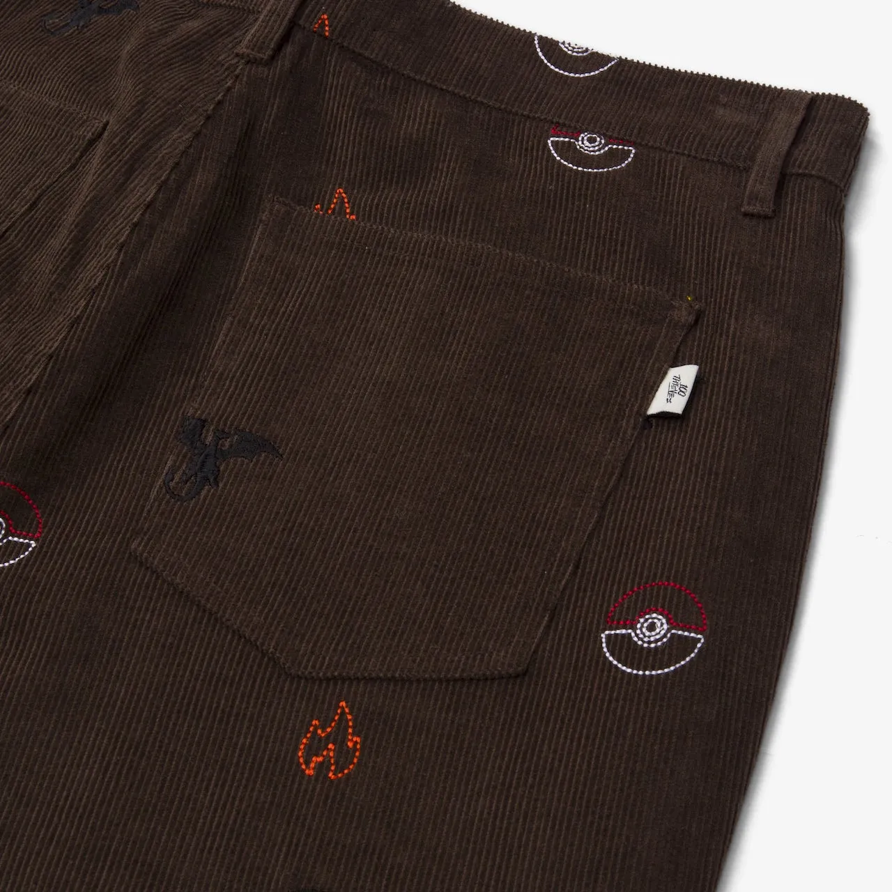 Charizard Corduroy Pants - Brown