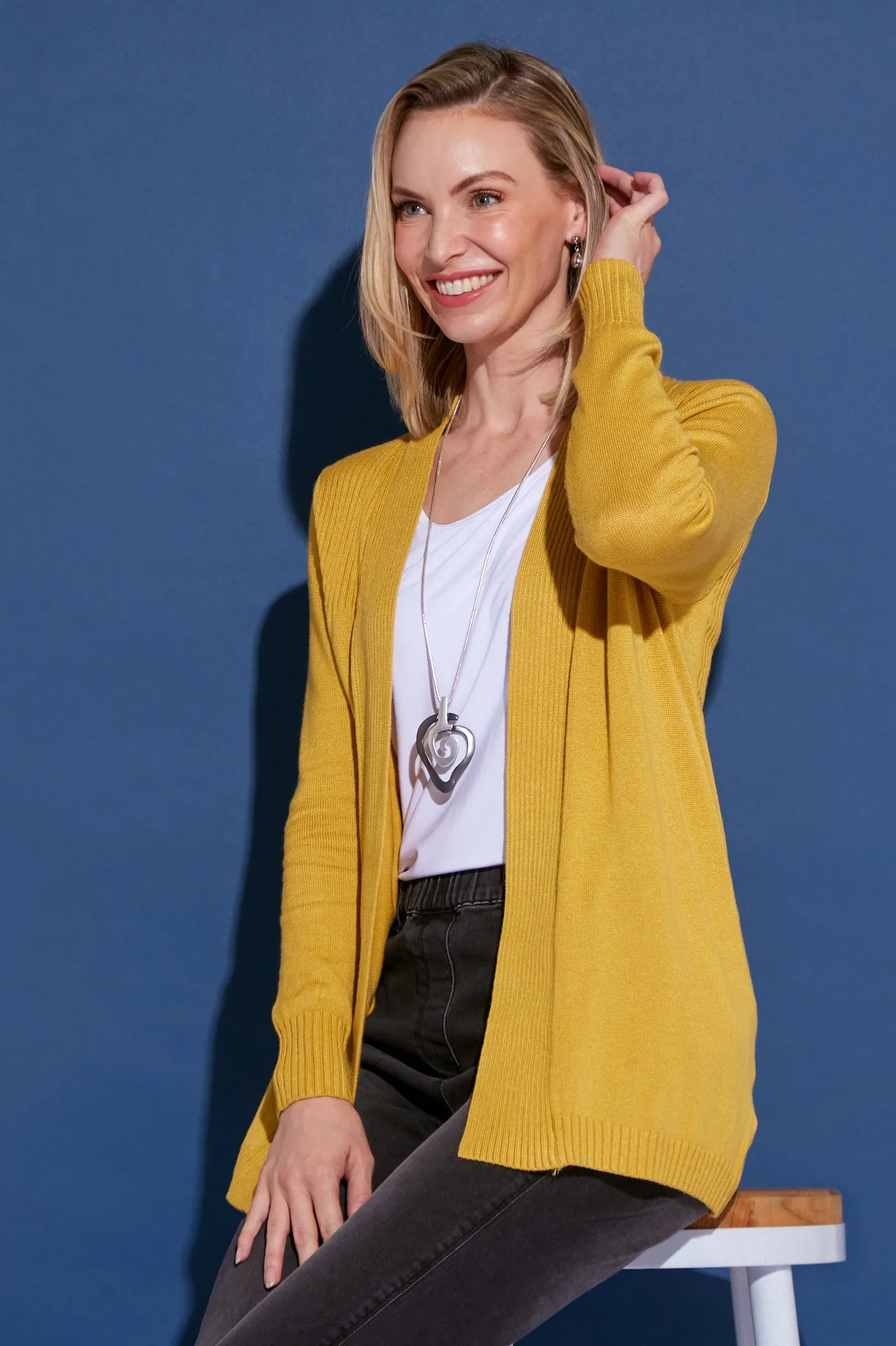 Dani Cotton Cardigan - Yellow