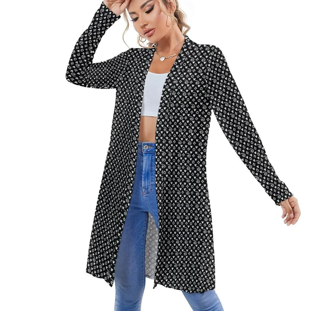 Designer Women's Mid-Length Cardigan