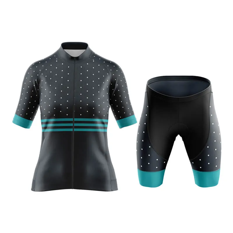 Dot and Stripe Aero Cycling Kit (Black)