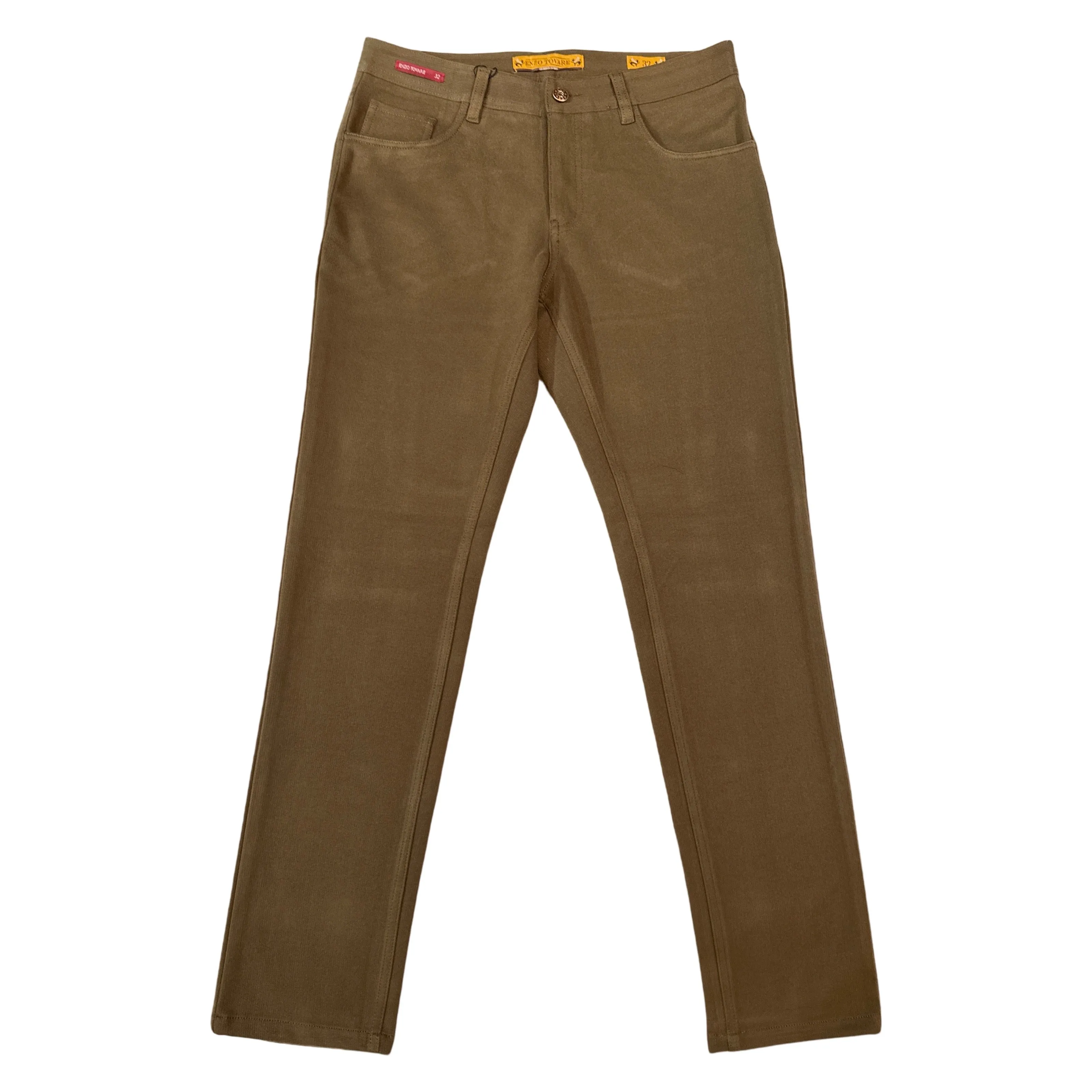 Enzo Alpha-382 Brown Heavy Weight High End Pants