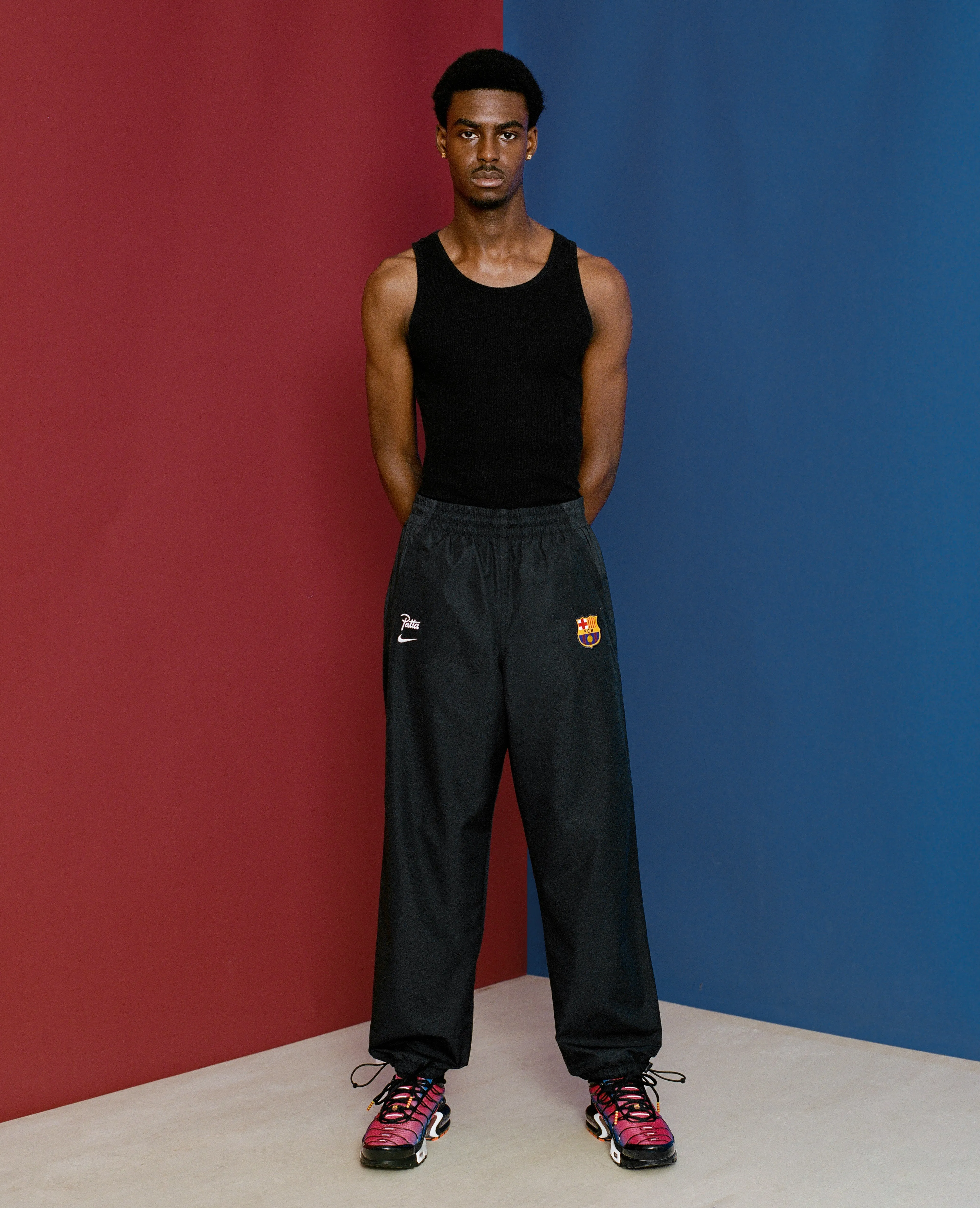 FCB x Patta Culers del Món Track Pants (Black/White)