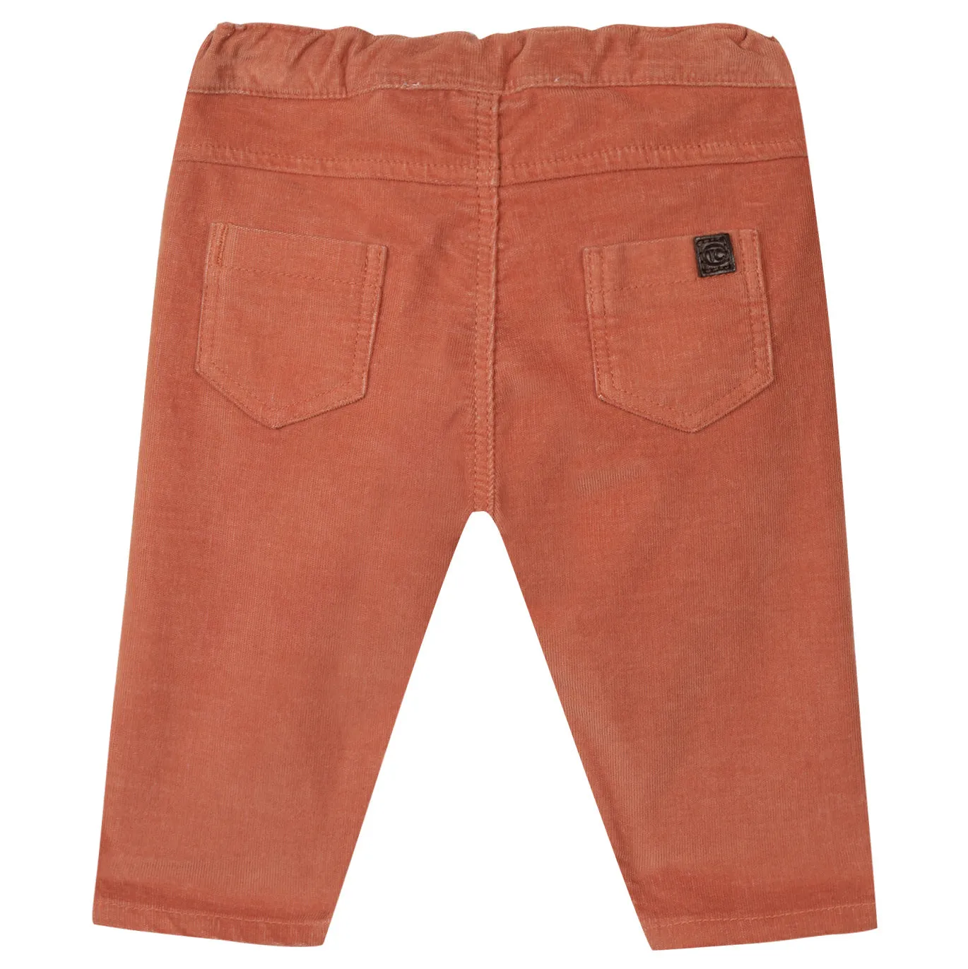 Fine Rib Corduroy Baby Pants - Terracotta  - FINAL SALE