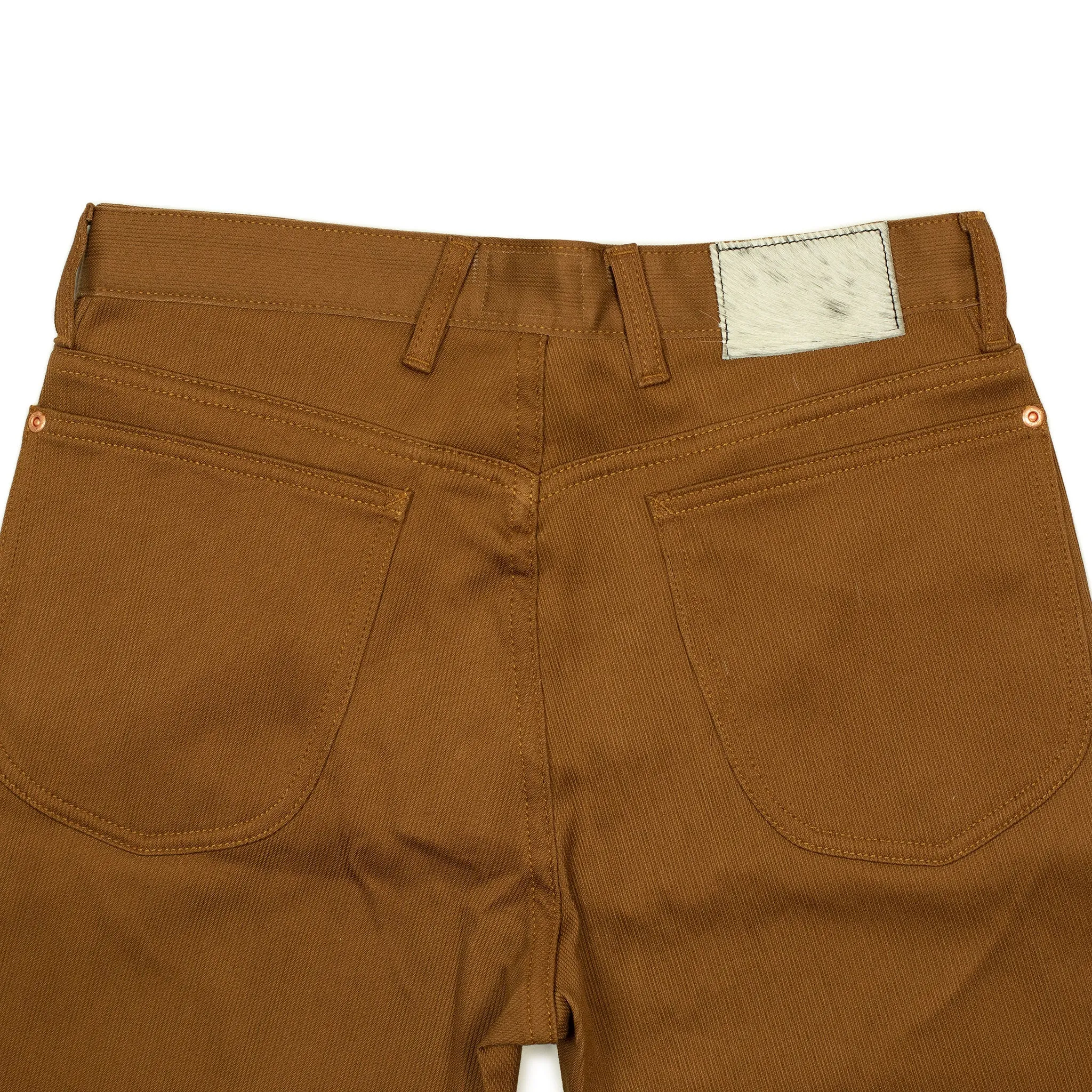 Five pocket pants in Bay Brown Japanese bedford cord (restock)