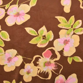 Floral Print Corduroy Fabric 97394