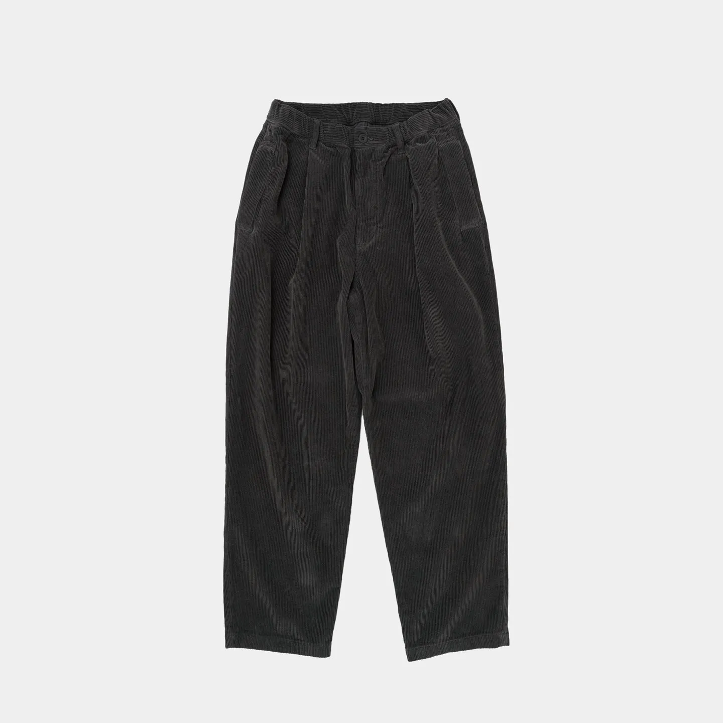 Garment Dye Corduroy Pants | Brown Charcoal