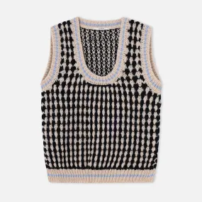 Guino Black Knitted Vest