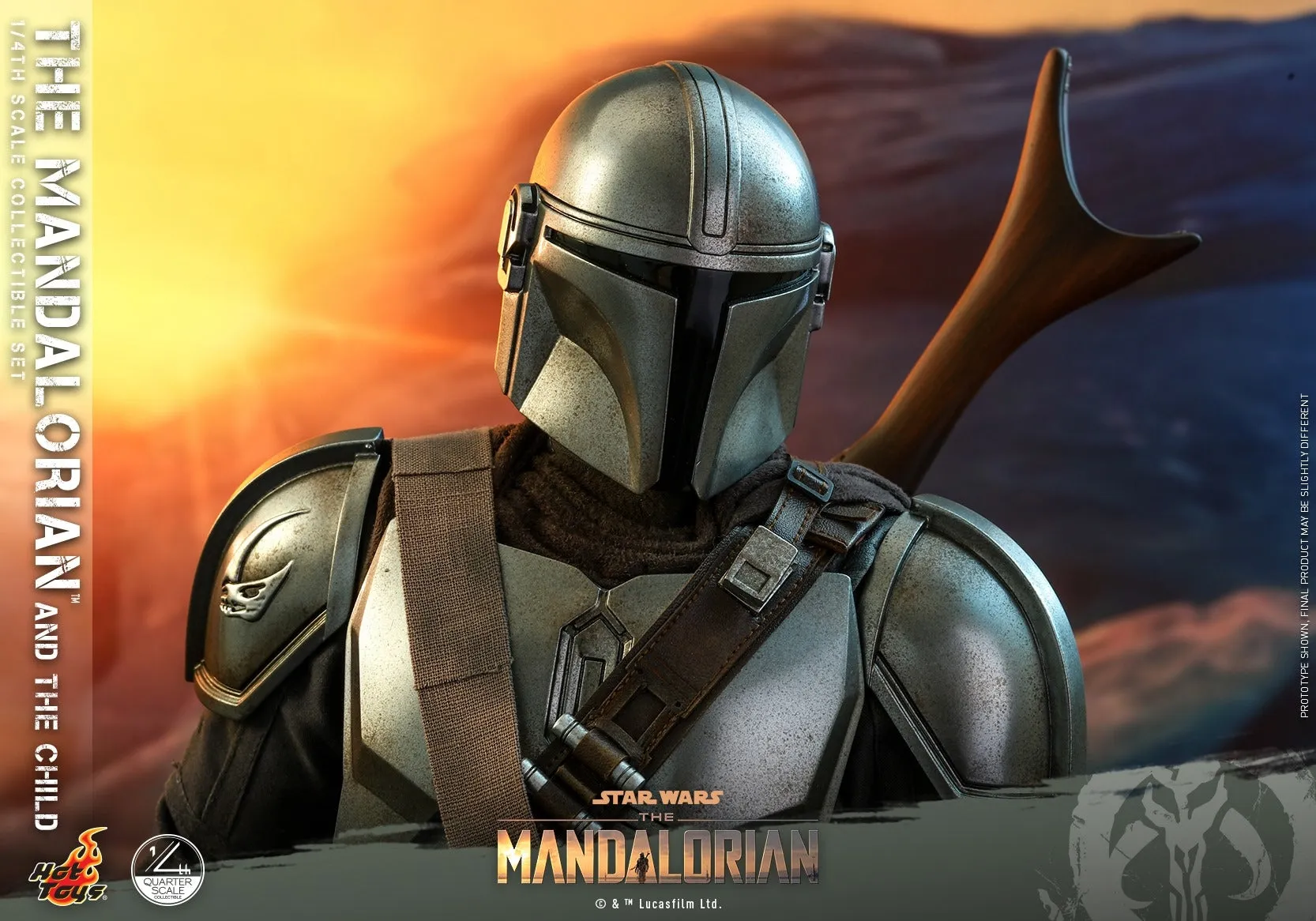 Hot Toys - QS016 - Star Wars™ The Mandalorian™ - 1/4th scale The Mandalorian & The Child Collectible Set