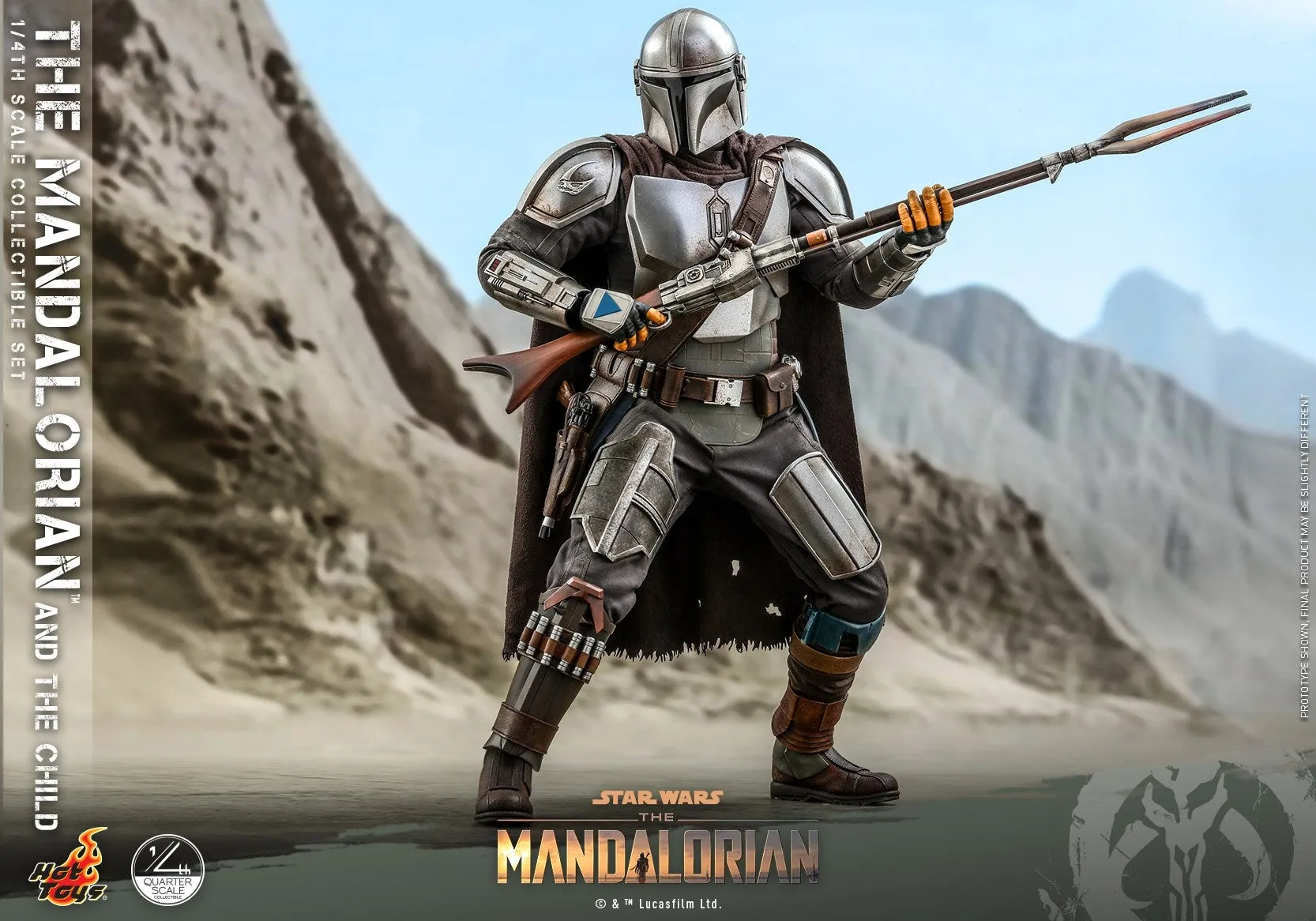 Hot Toys - QS016 - Star Wars™ The Mandalorian™ - 1/4th scale The Mandalorian & The Child Collectible Set