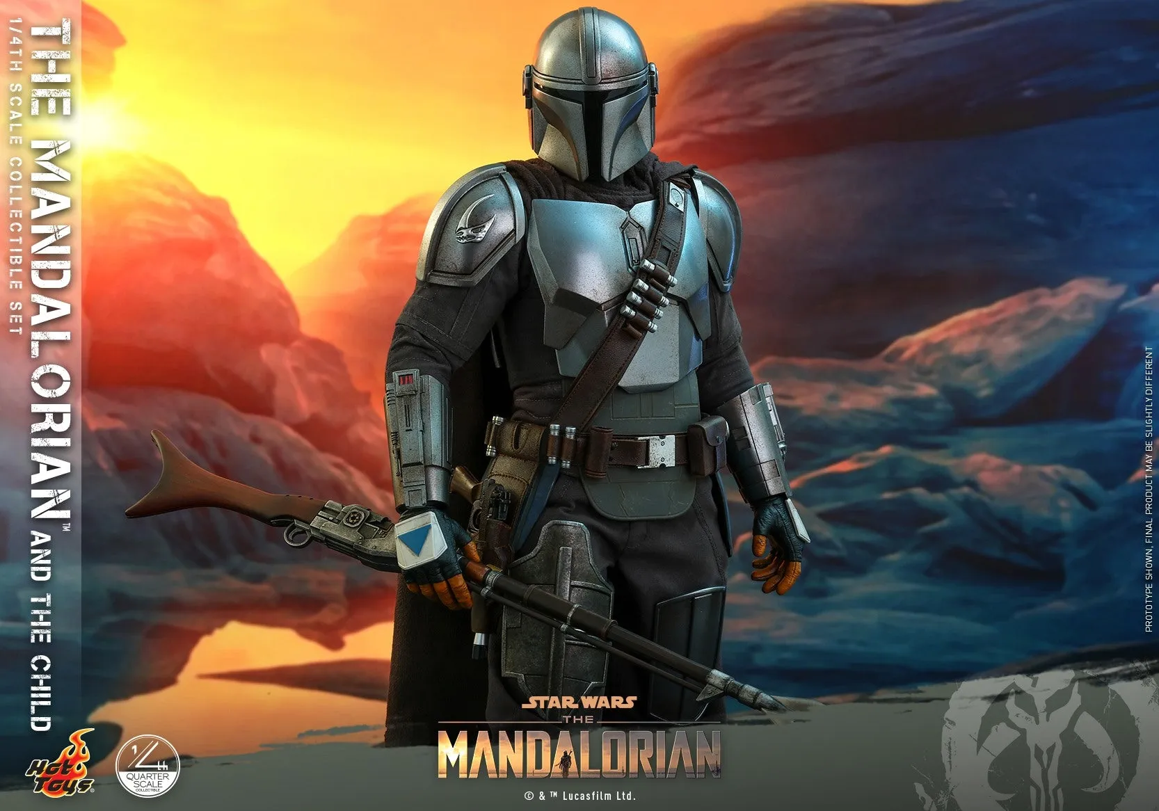 Hot Toys - QS016 - Star Wars™ The Mandalorian™ - 1/4th scale The Mandalorian & The Child Collectible Set