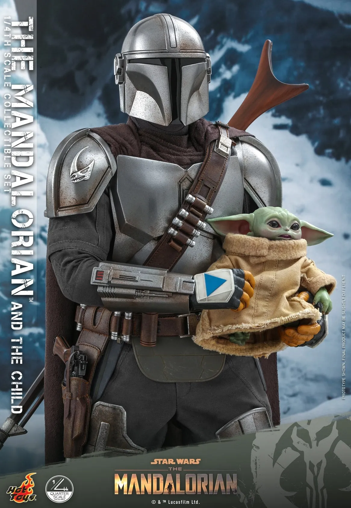 Hot Toys - QS016 - Star Wars™ The Mandalorian™ - 1/4th scale The Mandalorian & The Child Collectible Set