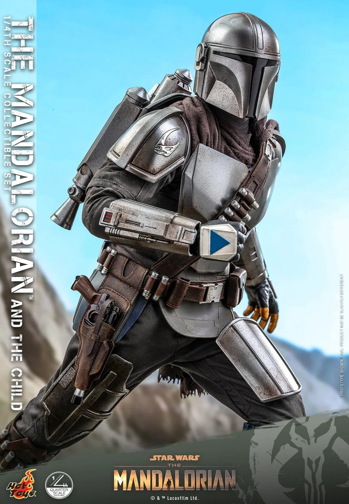 Hot Toys - QS016 - Star Wars™ The Mandalorian™ - 1/4th scale The Mandalorian & The Child Collectible Set