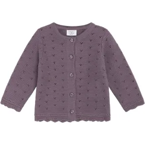 Hust & Claire Dark Plum Caren Cardigan