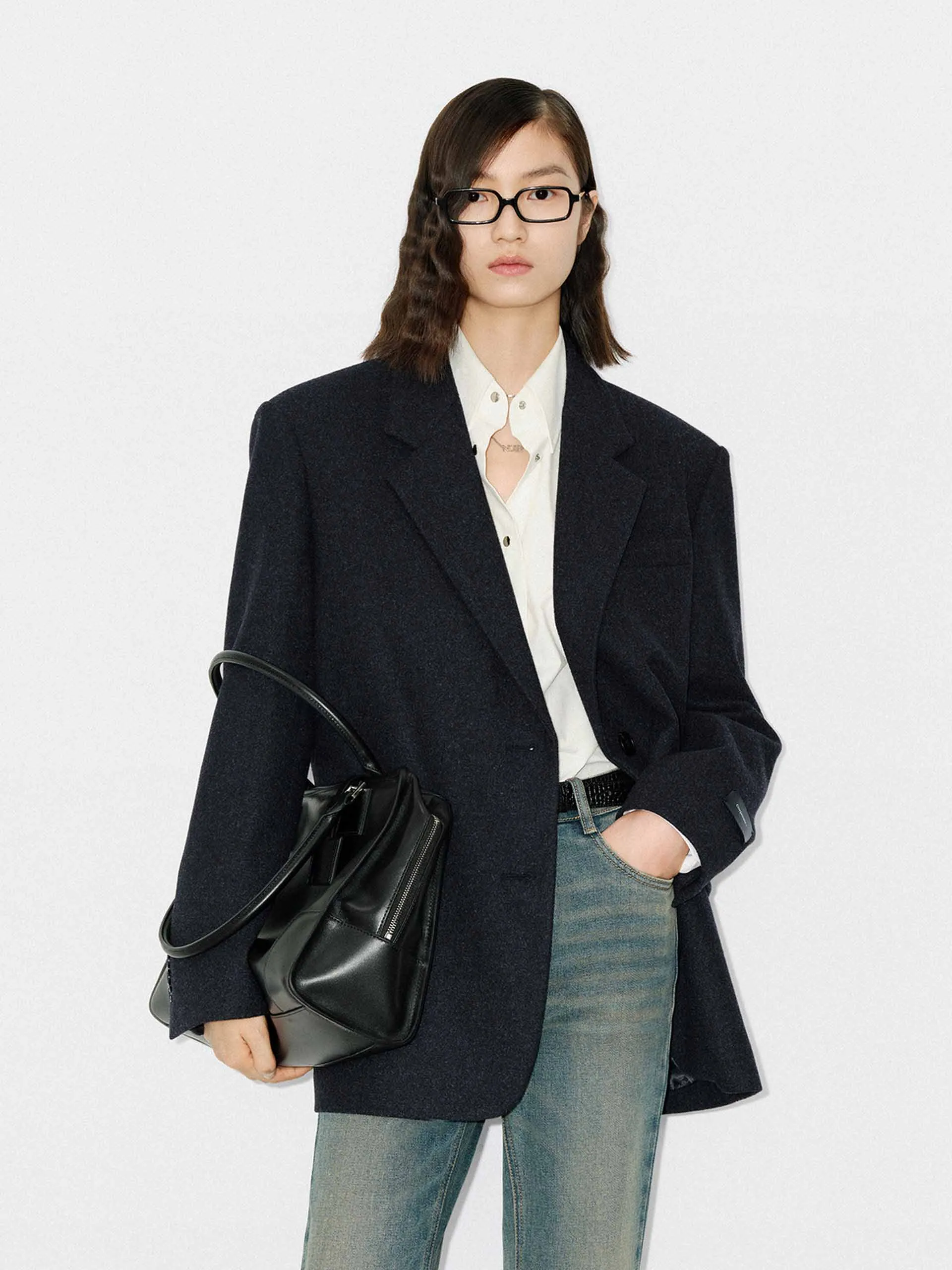 Include Belted Merino Wool Coat