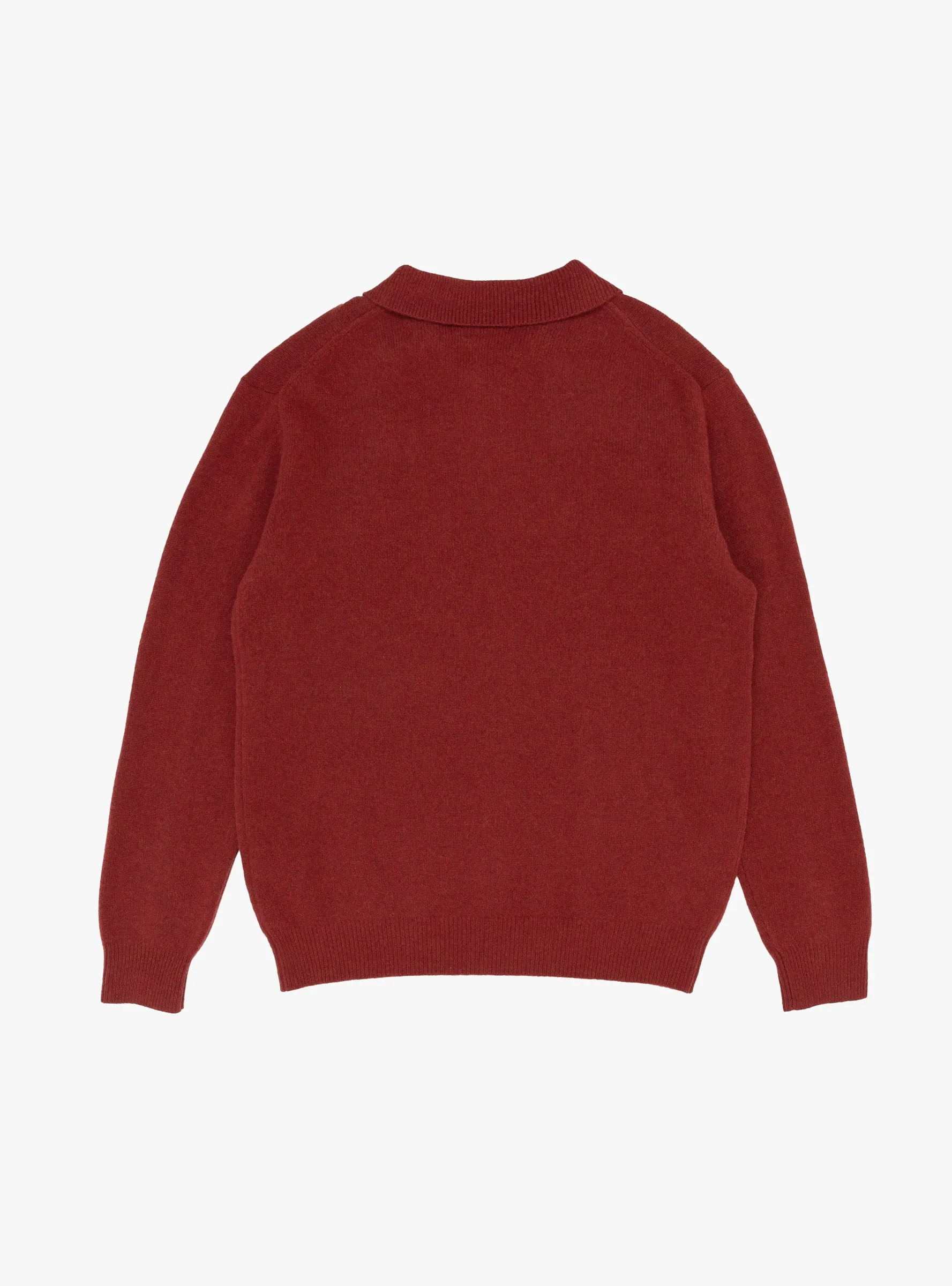 Knit Polo 9G Burgundy