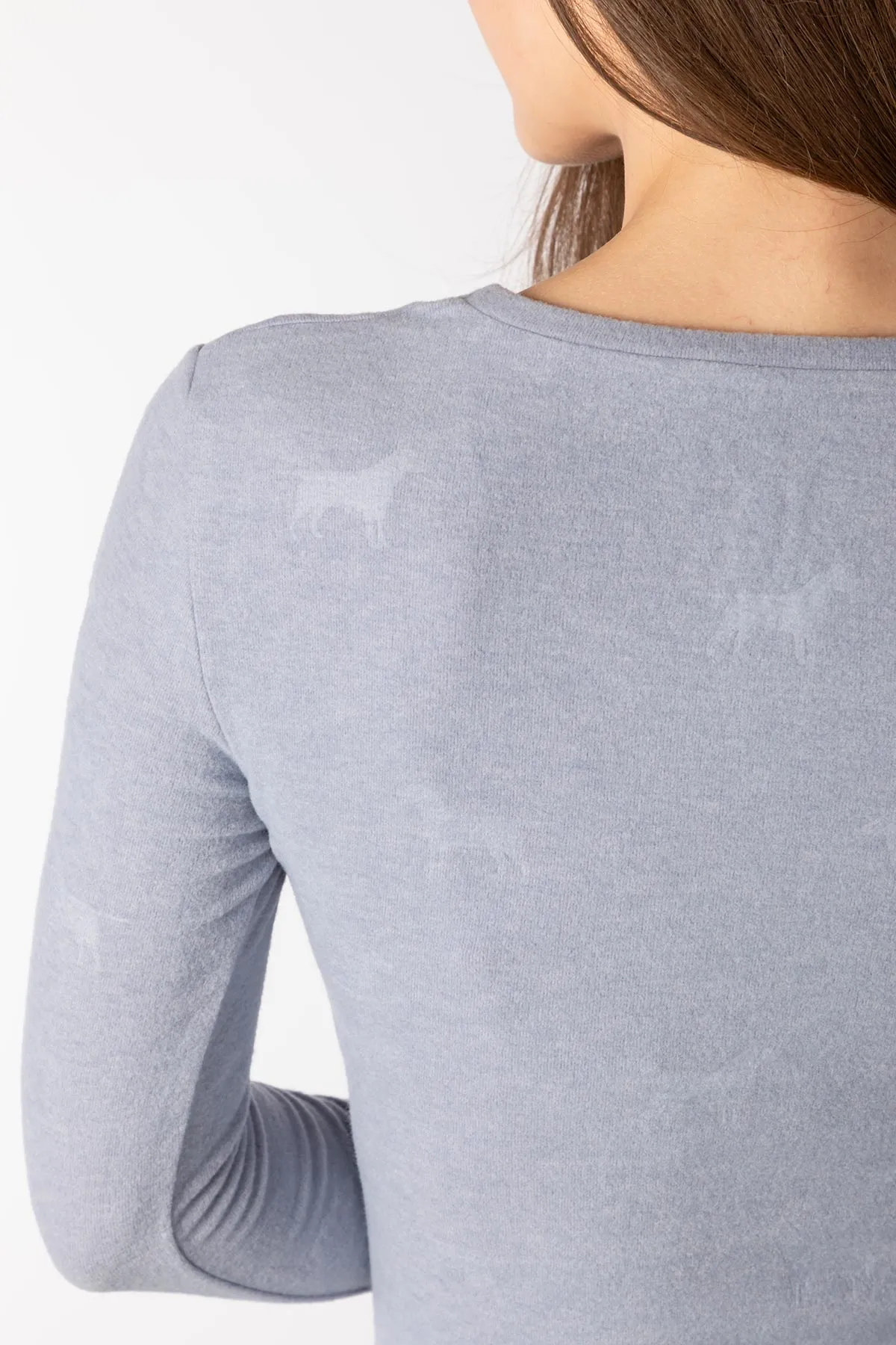 Ladies Brushed Thermal Long Sleeved Base Layer Top - Ella