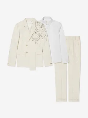 Maison Ava Boys Kevin Suit in Ivory