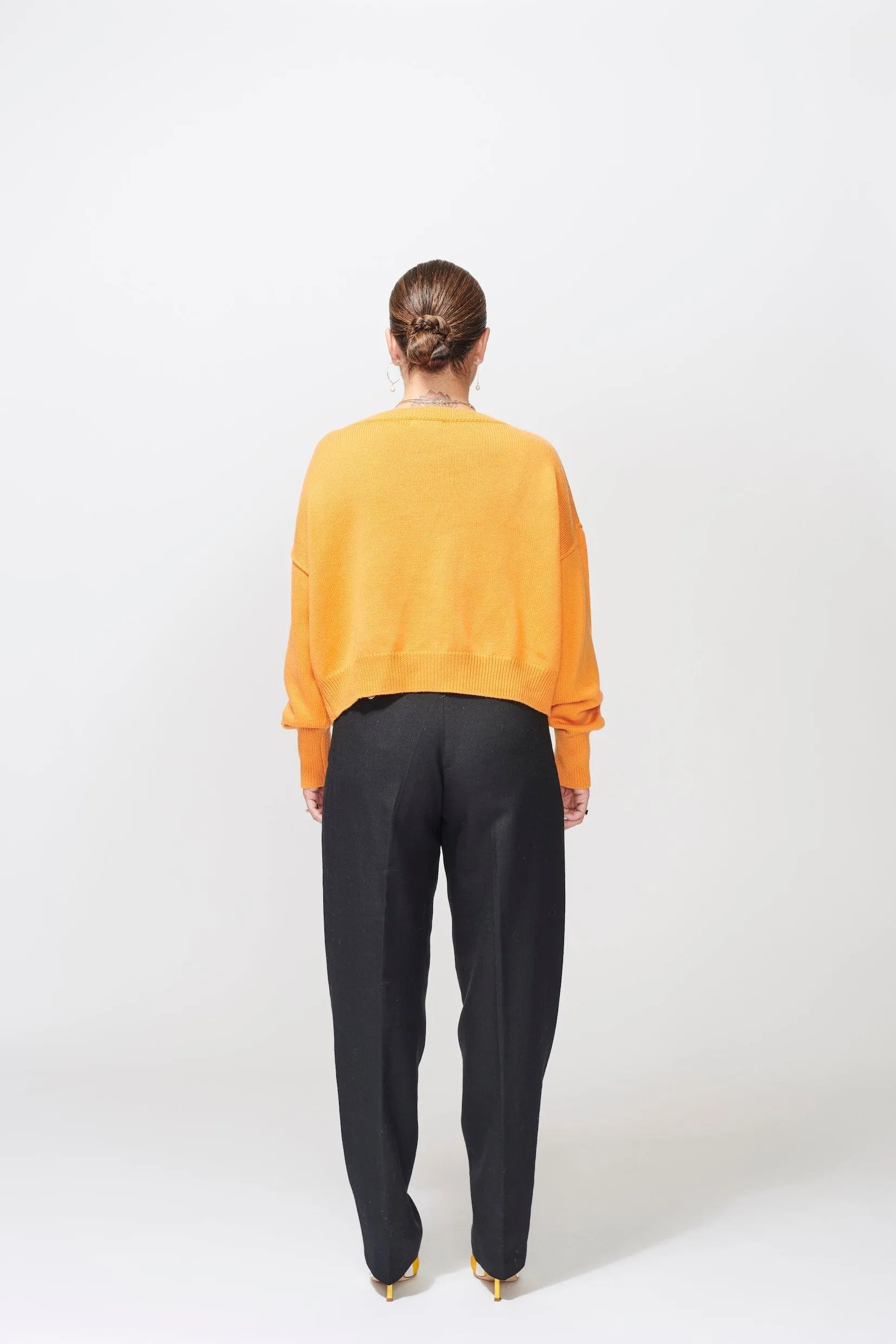 McIntyre Robyn Cardigan in Orange - Final Sale