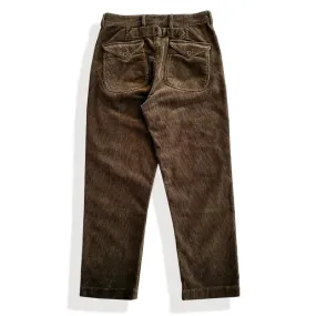 Men's Corduroy Pants with Multi-pockets and Buckleback - Straight Safari Style