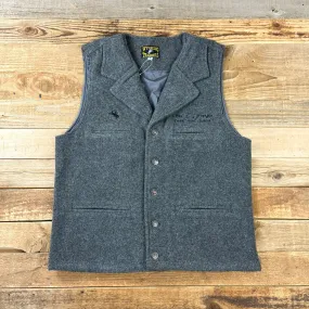 Men's Embroidered Logo Buckaroo Wool Vest