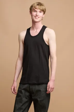 Mens Racer Back Vest Plastic Free - Black