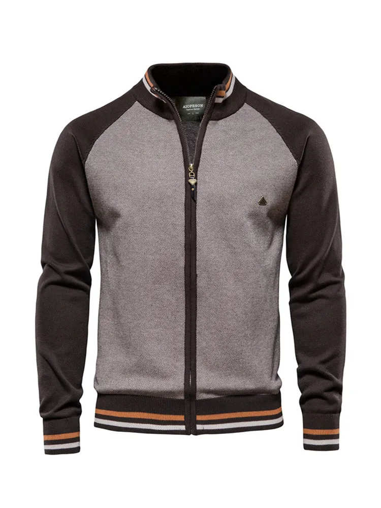 Men's Zip-Up Casual Cardigan Sweater