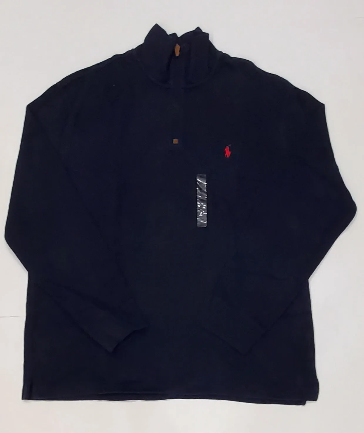 Nwt Polo Ralph Lauren Navy w/Red Horse Half-Zip Sweater