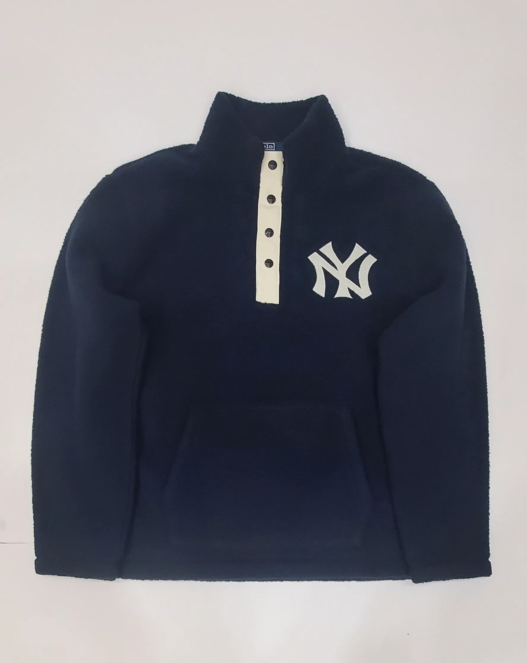 Nwt Polo Ralph Lauren Navy Yankees Fleece Pullover