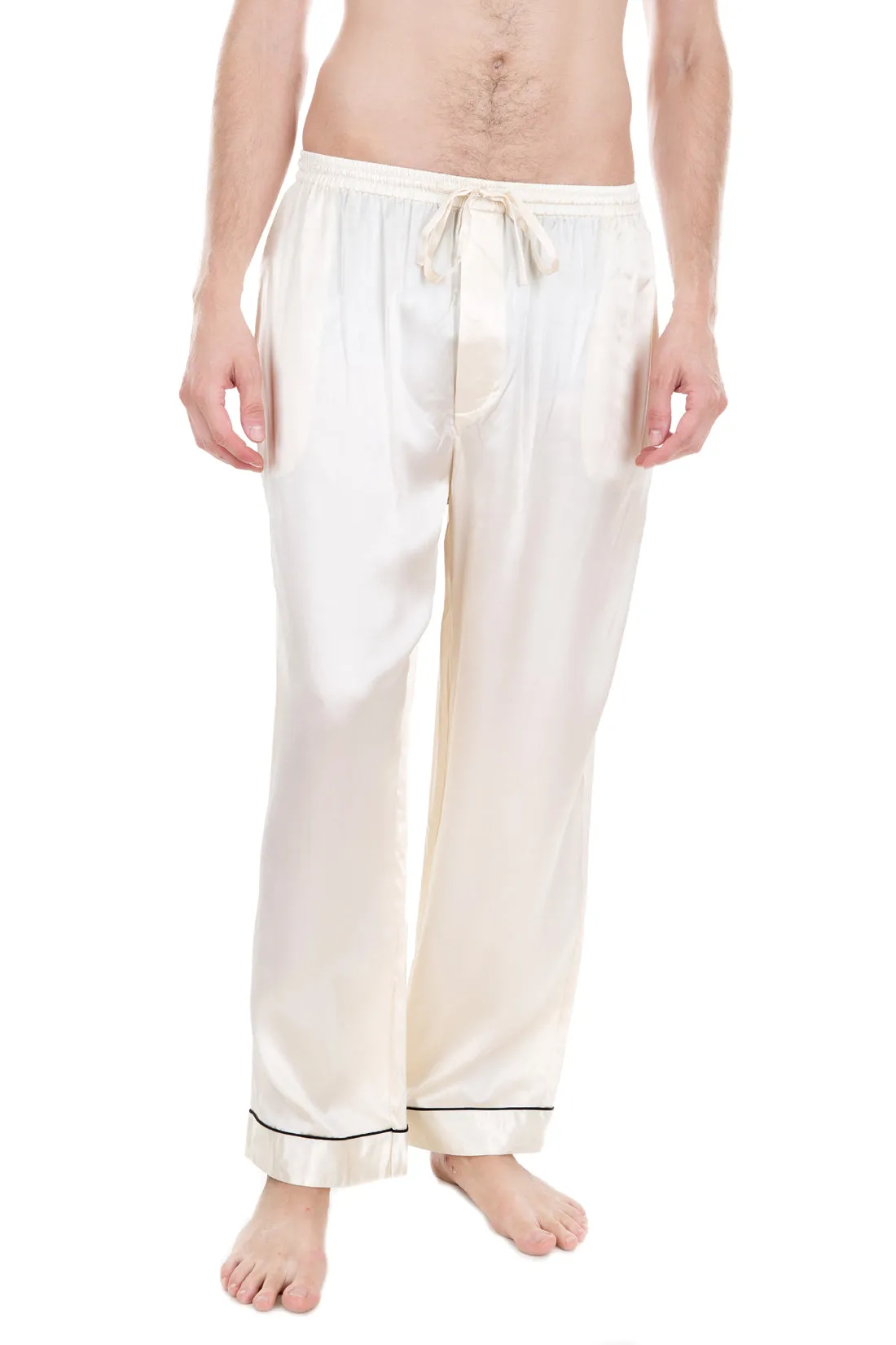 Oscar Rossa Men's Silk Sleepwear 100% Silk Pajama Pants