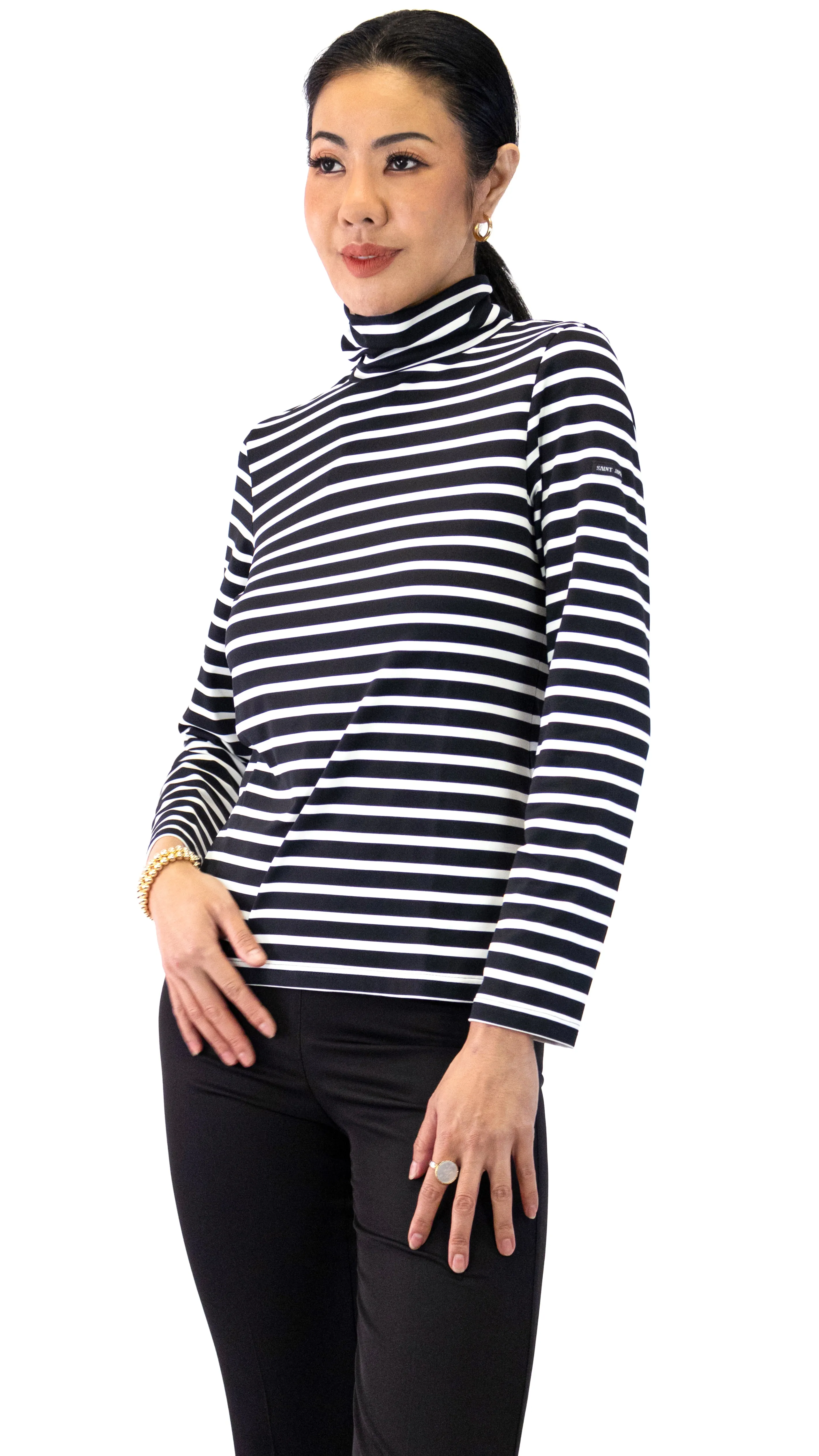 Oural Turtleneck - Black / Ivory