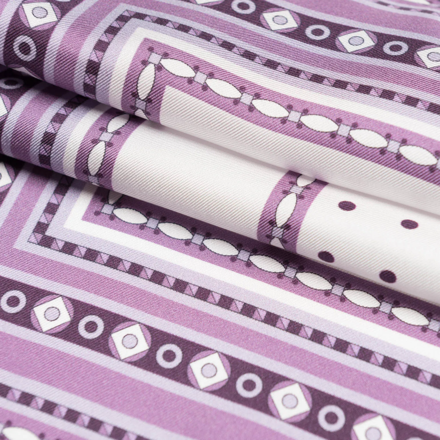 Pois - Silk Pocket Square - Lilac