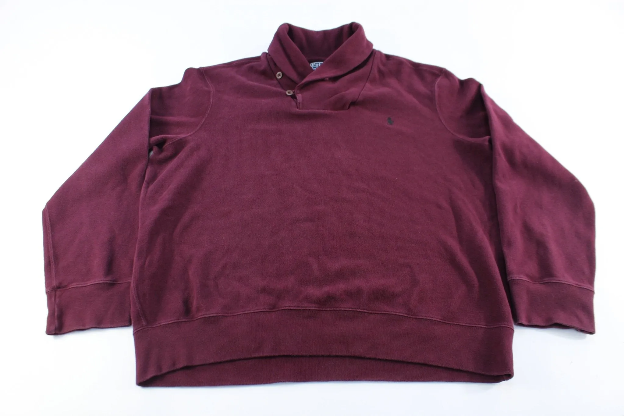 Polo by Ralph Lauren Embroidered Logo Burgundy Sweater