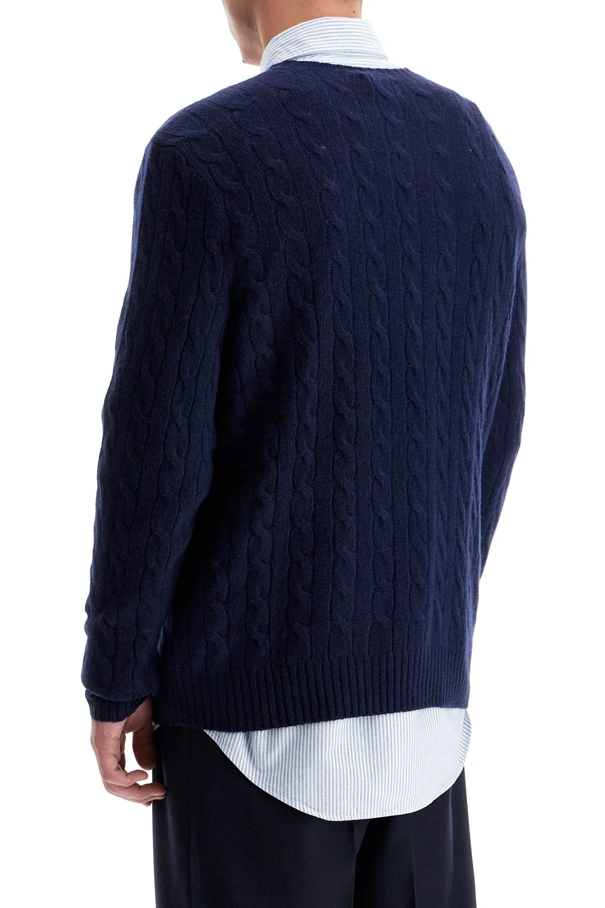 Polo Ralph Lauren cable-knit pullover with pony embroidery