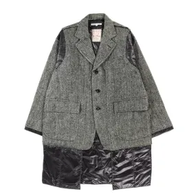 REBUILD BY NEEDLES HARRIS TWEED COVERED COAT - S