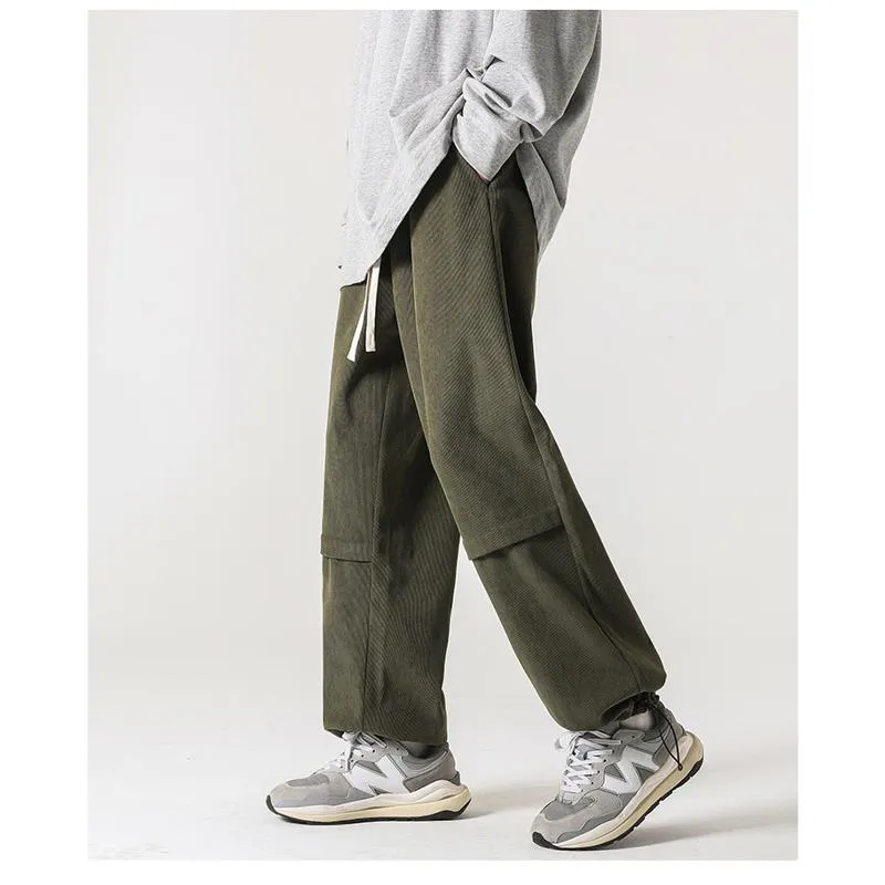 Retro Corduroy Loose Fit Pants