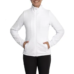 Rohnisch Women's Logan Wind Golf Cardigan - White