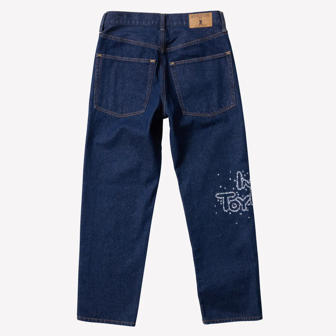 SASHIKO DENIM PANTS