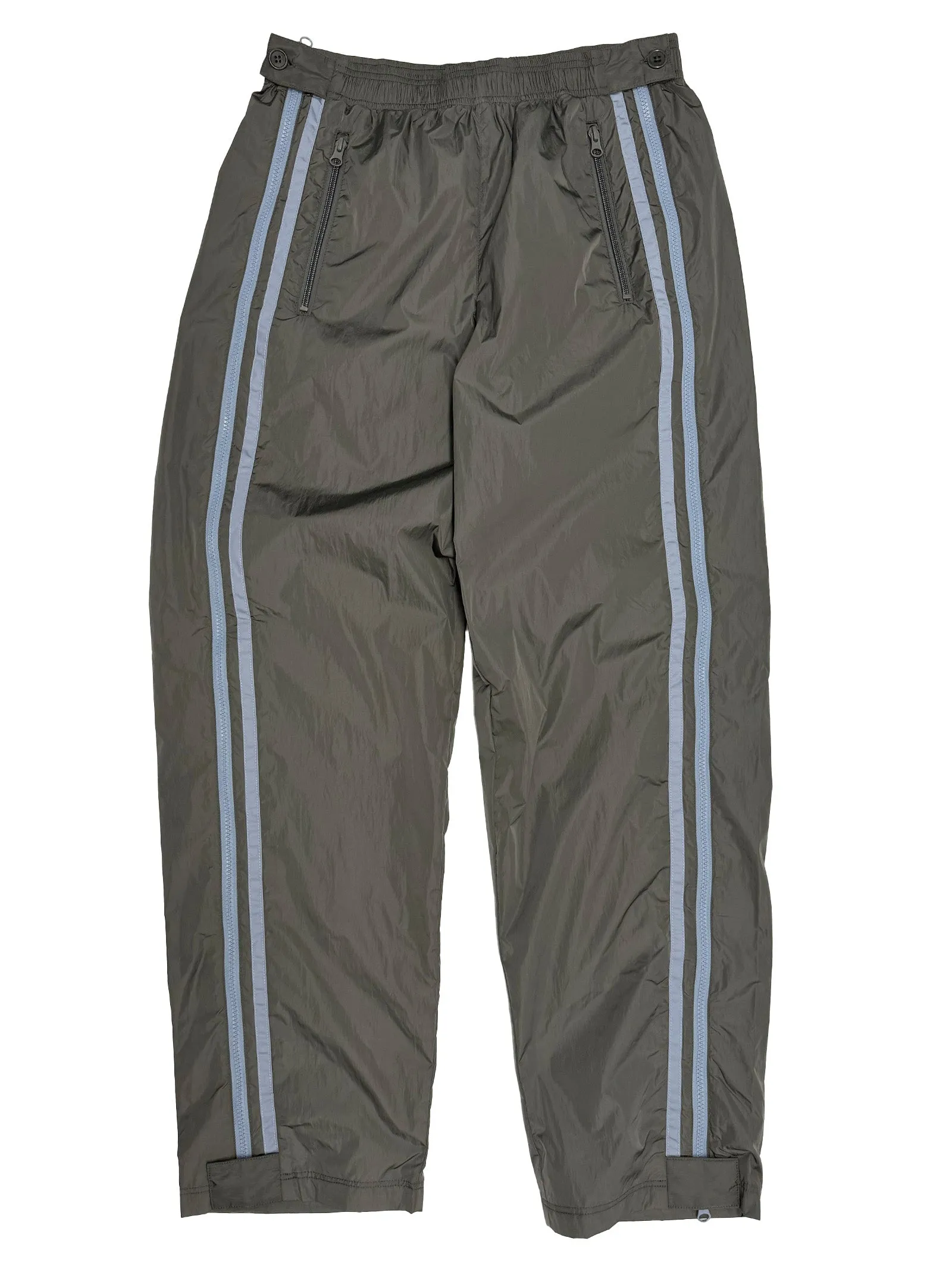 Side Zip Nylon Pant in Bark