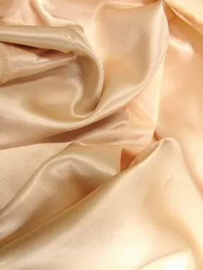 Solid Crepe Back Satin Fabric / Tan / Sold By The Yard