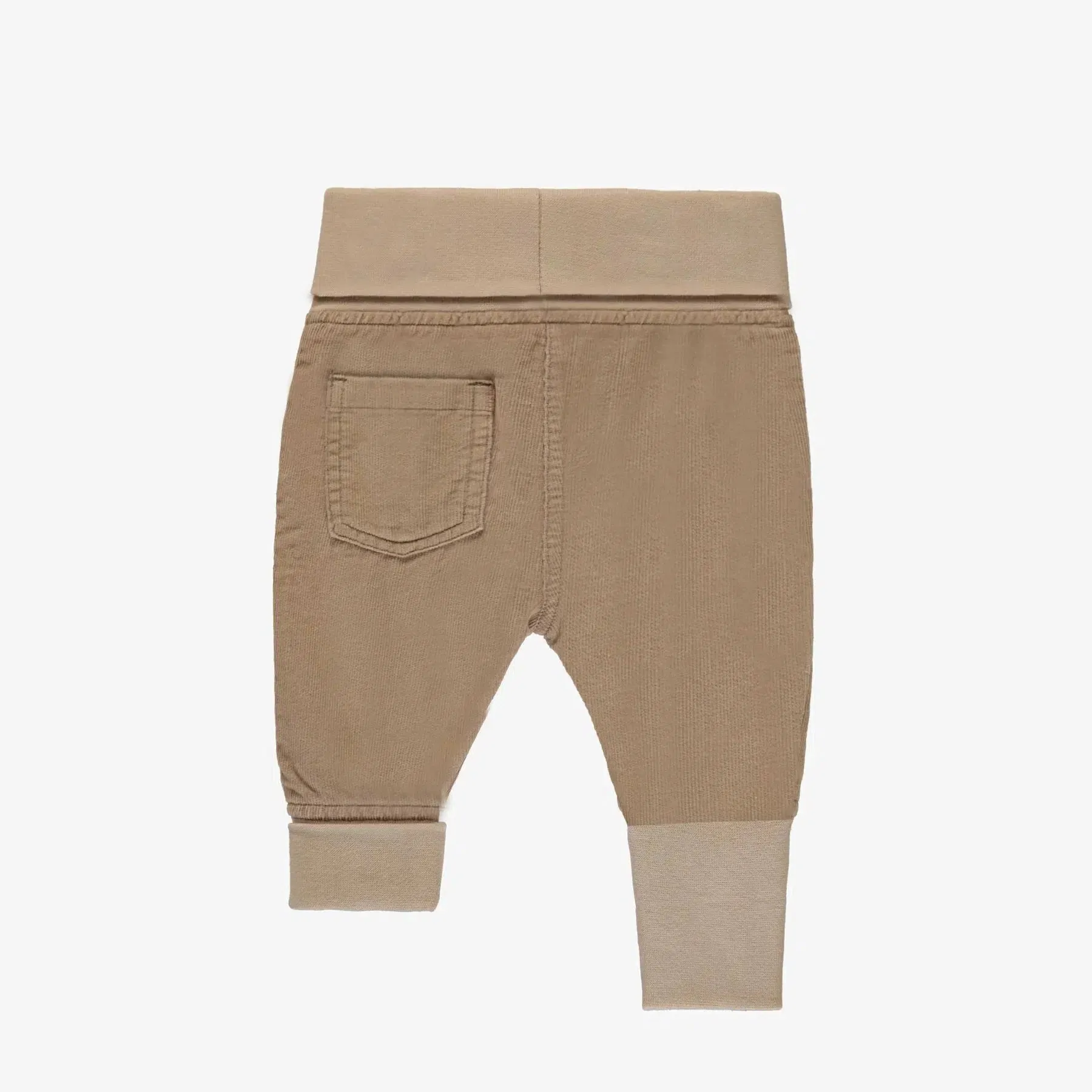 Souris Mini - Foldover Corduroy Pants - Tan