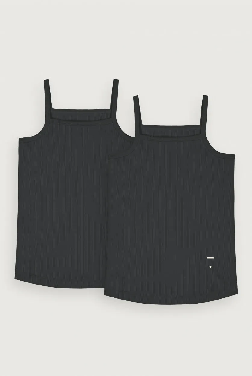 Strap Vest 2-pack | Nearly Black