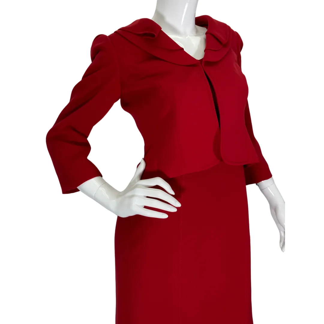 Tahari Red Dress and Blazer Set