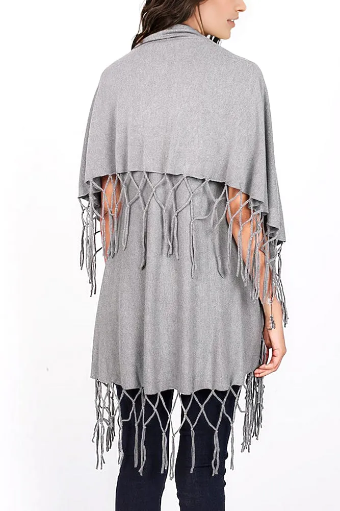 Total Catch Fringe Cardigan